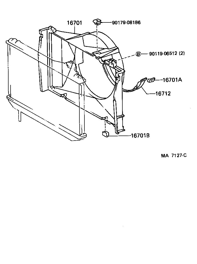 16264-54110 HOSE, WATER BY-PASS, NO.2 product image