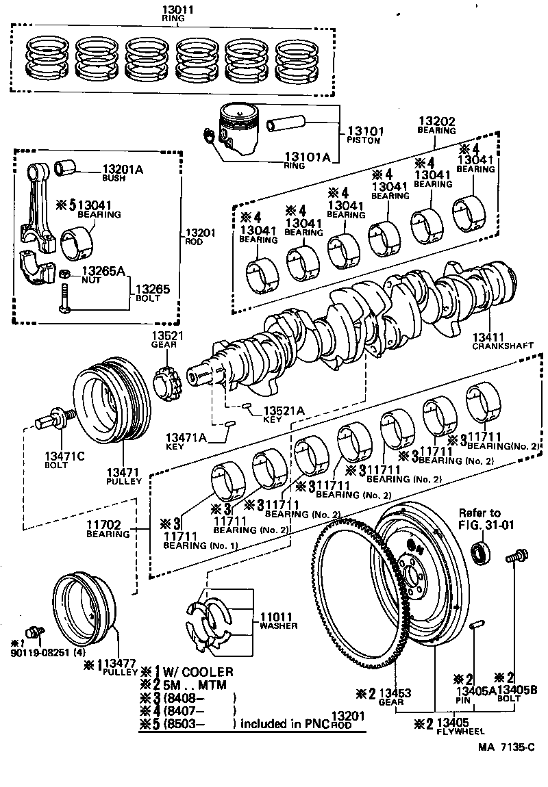 13201-49035 ROD SUB-ASSY, CONNECTING product image