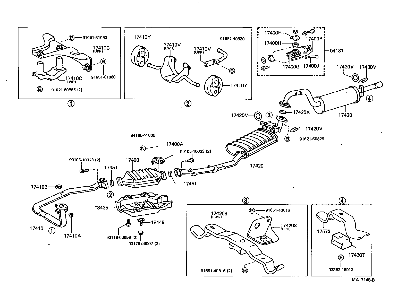 17430-54820 PIPE ASSY, EXHAUST, TAIL product image