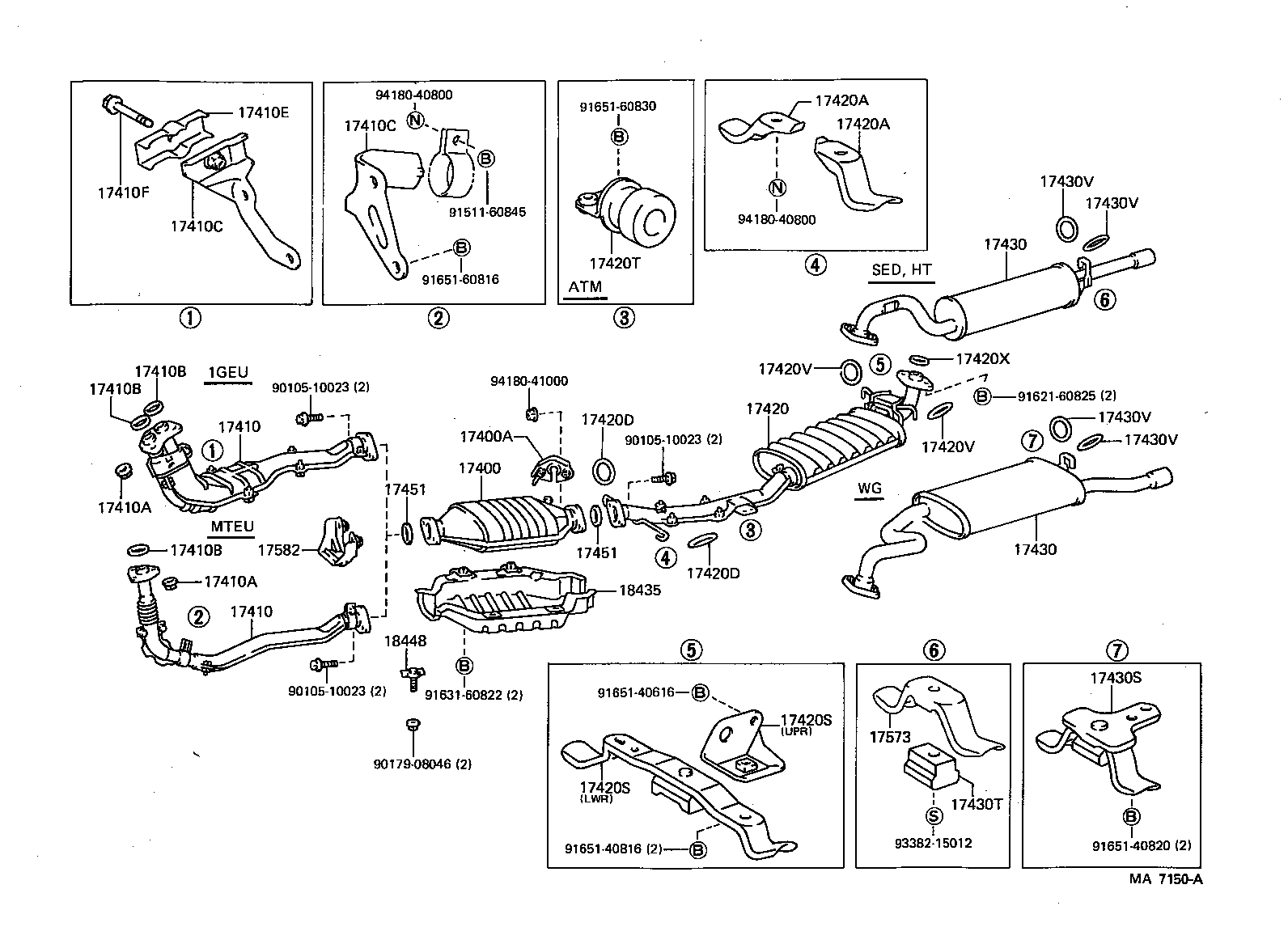 17430-54820 PIPE ASSY, EXHAUST, TAIL product image