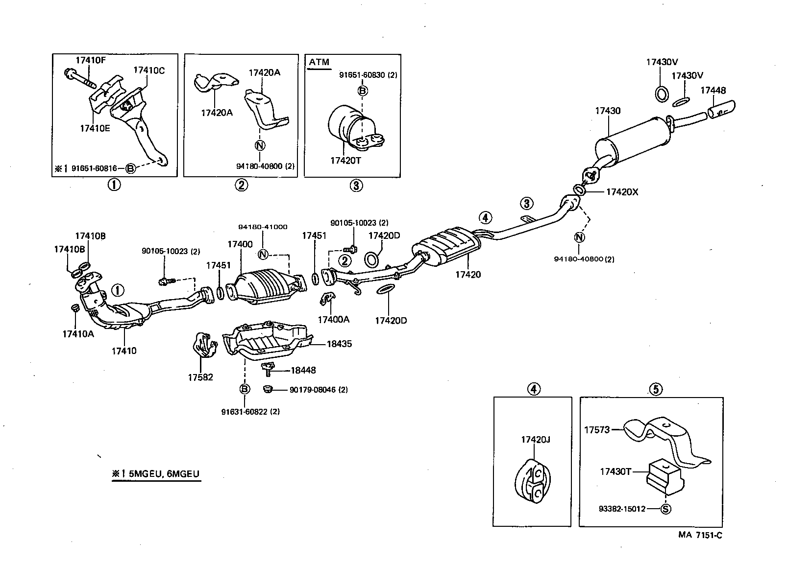 17430-54820 PIPE ASSY, EXHAUST, TAIL product image