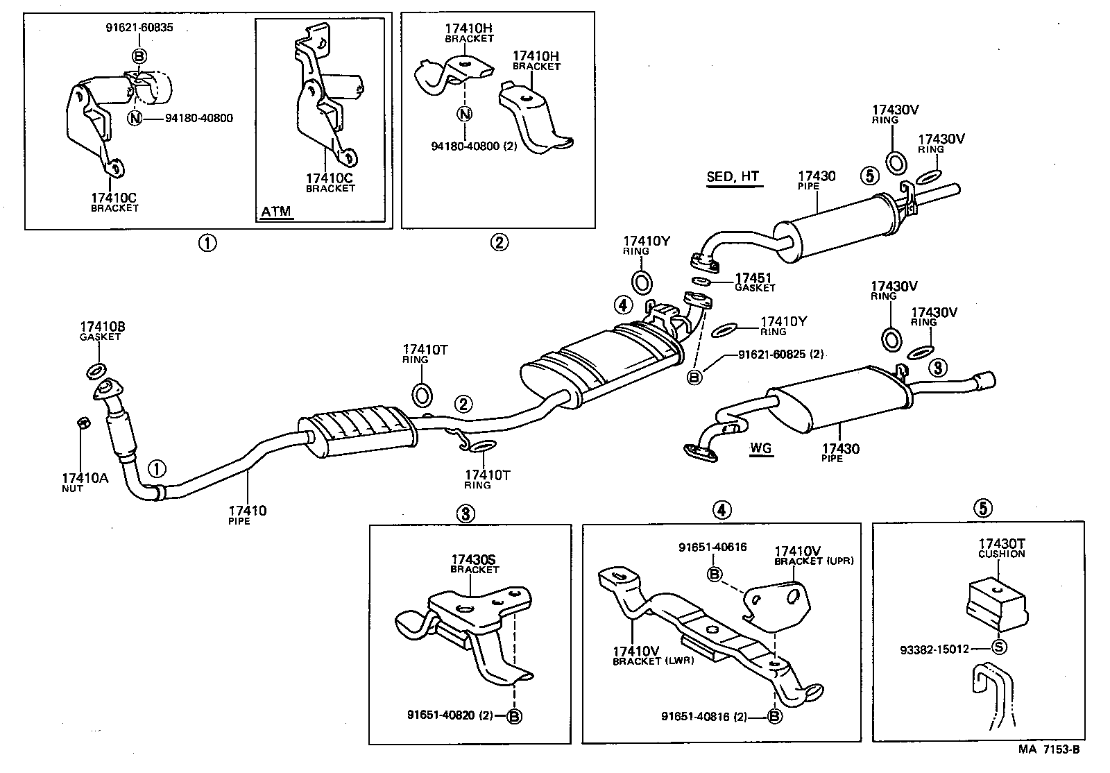 17430-54820 PIPE ASSY, EXHAUST, TAIL product image
