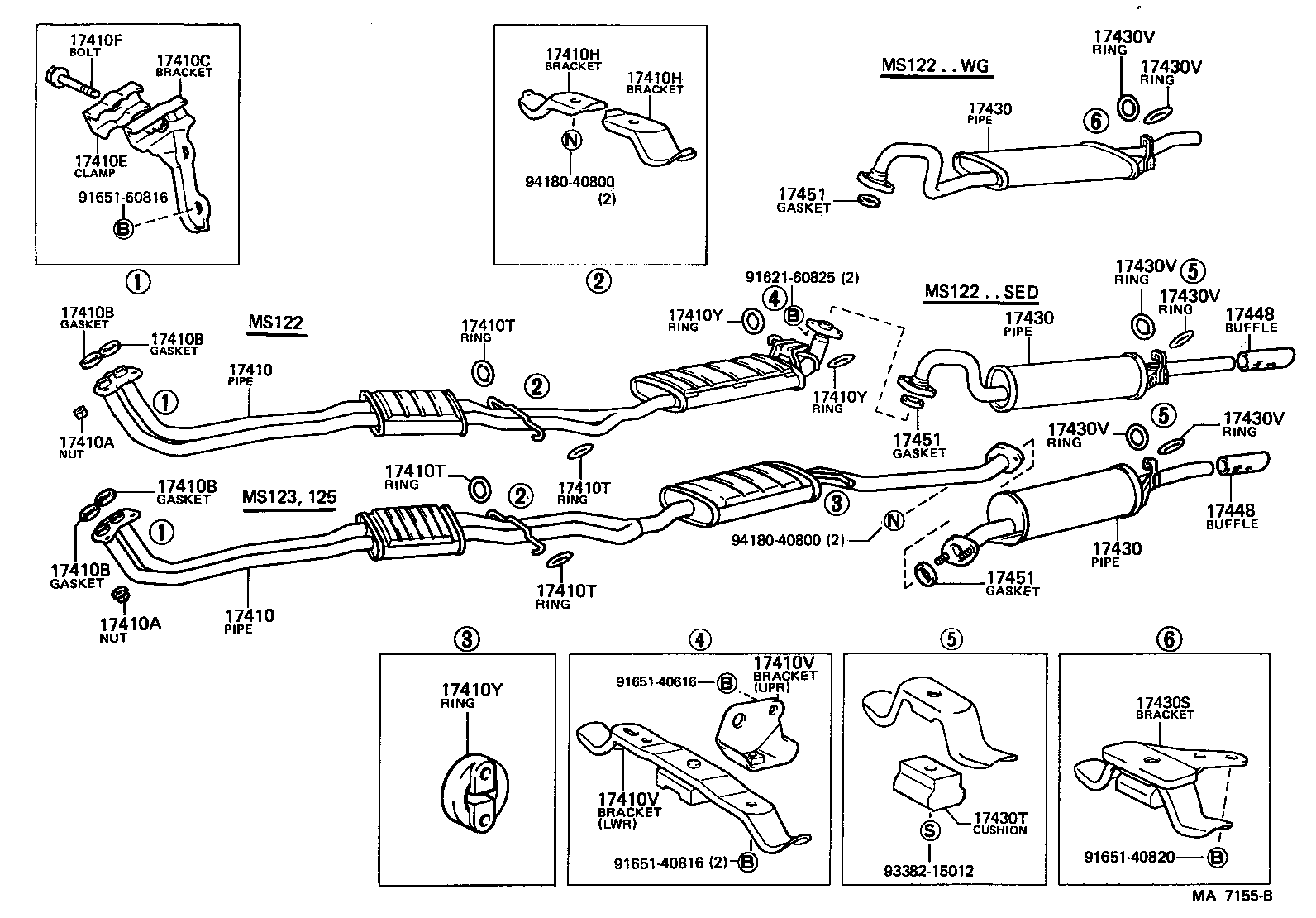 17430-43160 PIPE ASSY, EXHAUST, TAIL product image