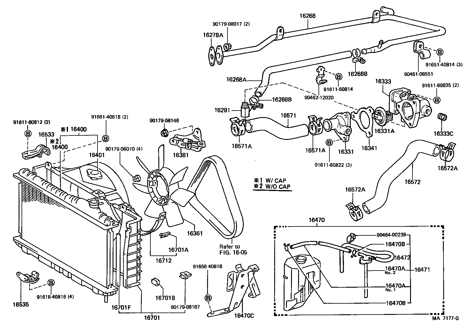 16309-71010 SHAFT SUB-ASSY, FAN DRIVE product image