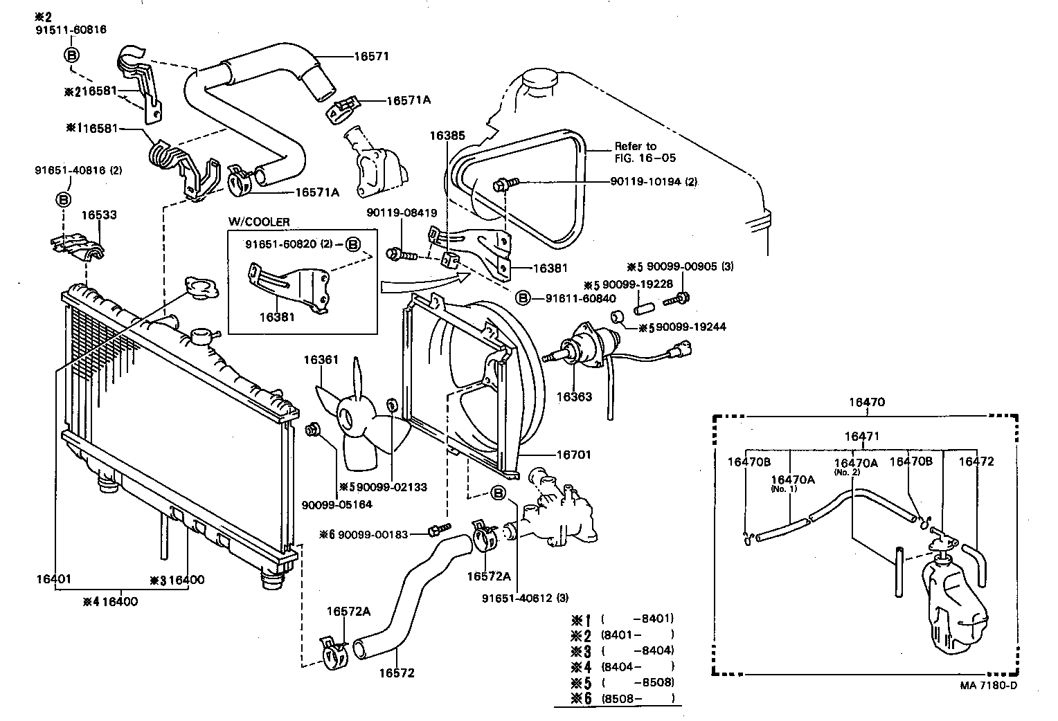 99553-10230 HOSE, WATER BY-PASS, NO.2 product image