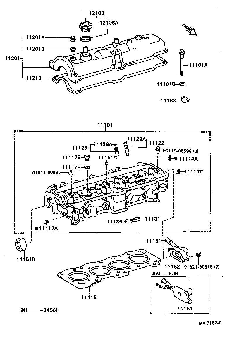11101-64021 HEAD SUB-ASSY, CYLINDER product image