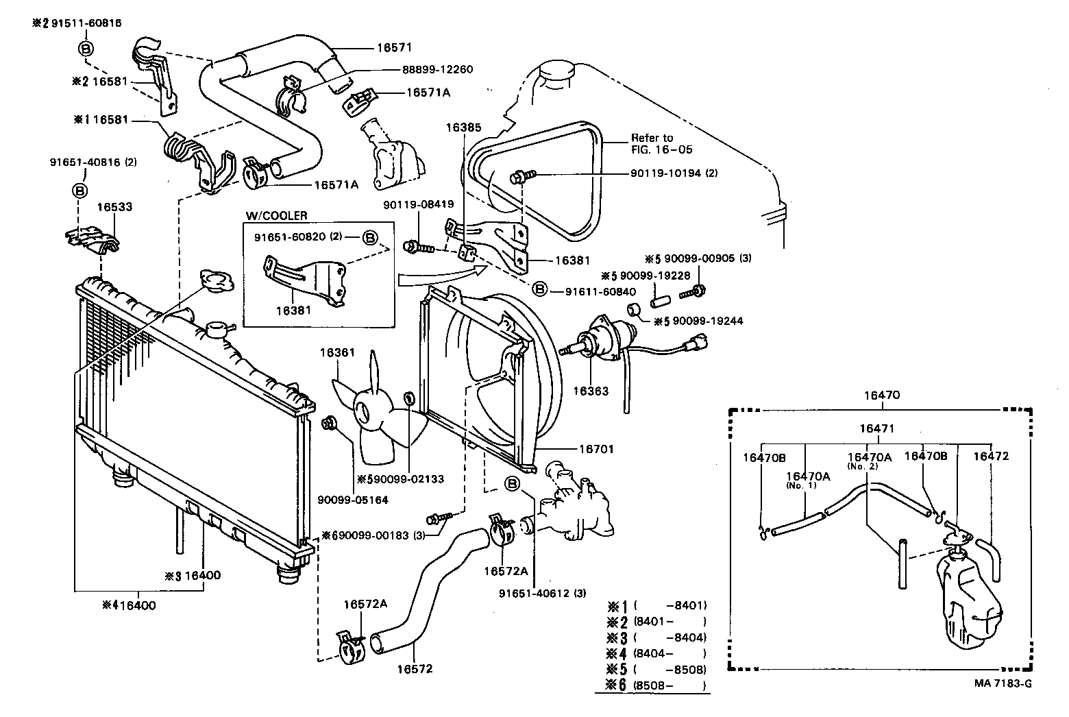 99555-00140 HOSE, WATER BY-PASS, NO.3 product image
