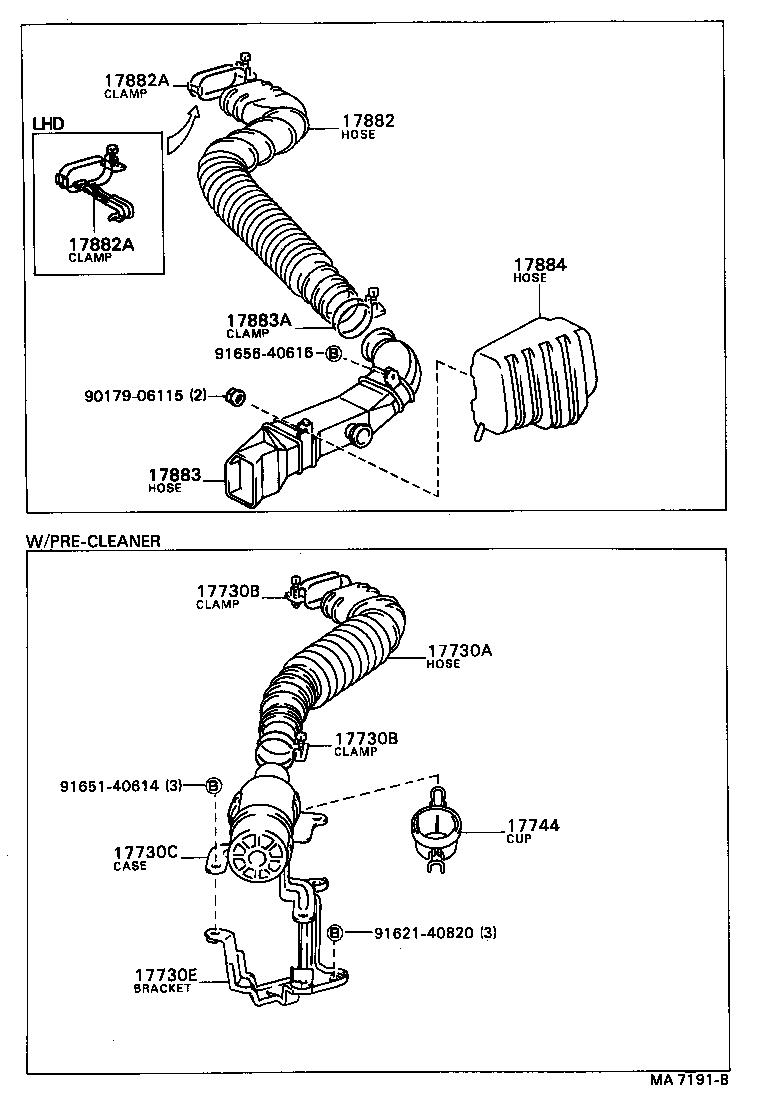 17700-63050 CLEANER ASSY, AIR product image