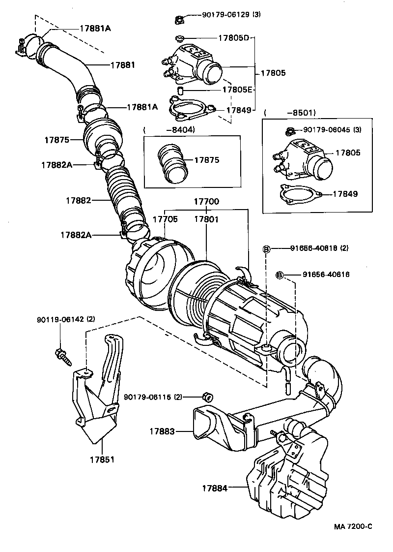 17705-63040 CAP SUB-ASSY, AIR CLEANER product image