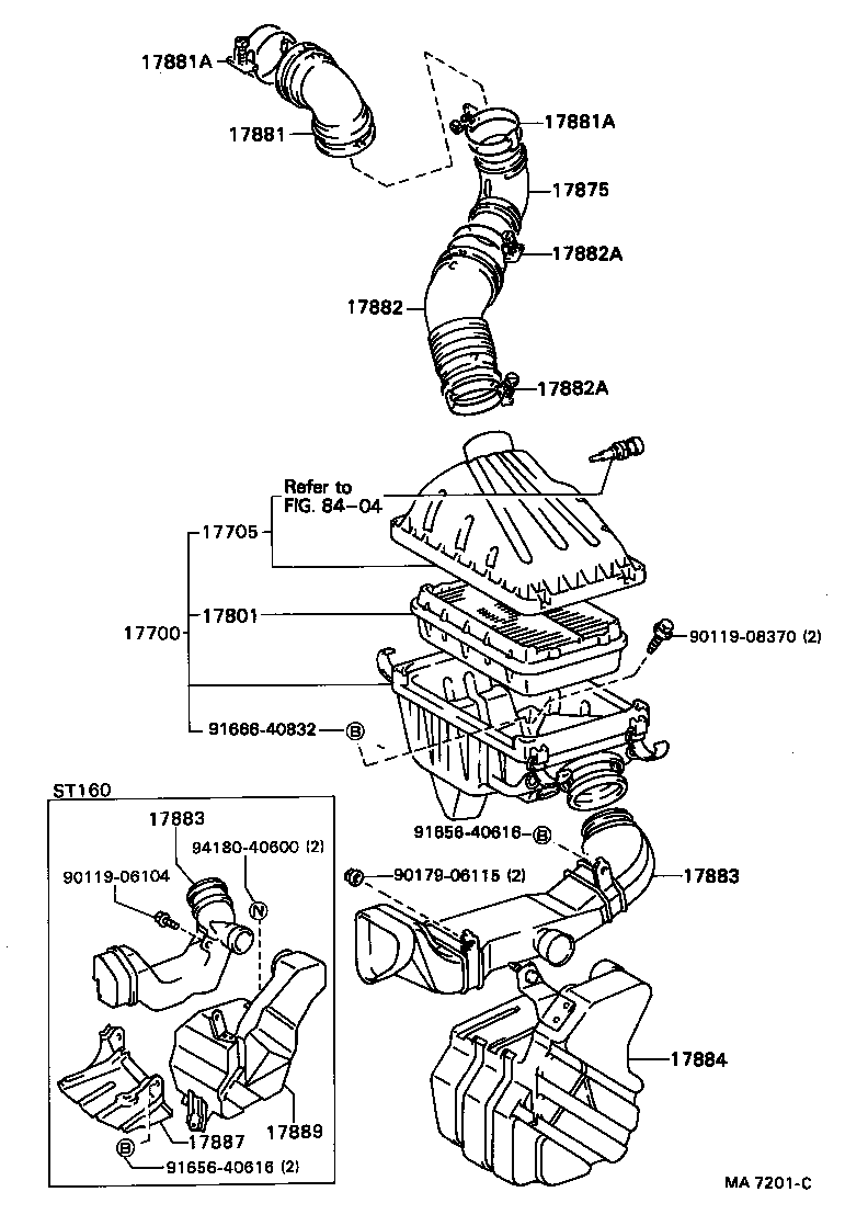 17705-63040 CAP SUB-ASSY, AIR CLEANER product image