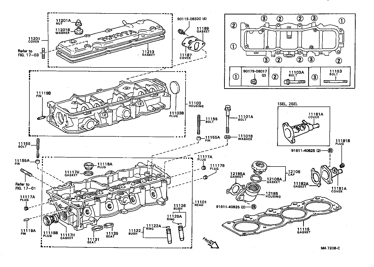 11101-64021 HEAD SUB-ASSY, CYLINDER product image