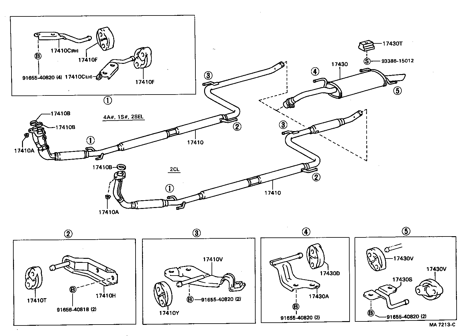 17505-64030 BOLT OR RING, EXHAUST PIPE FRONT (FOR FRONT) product image