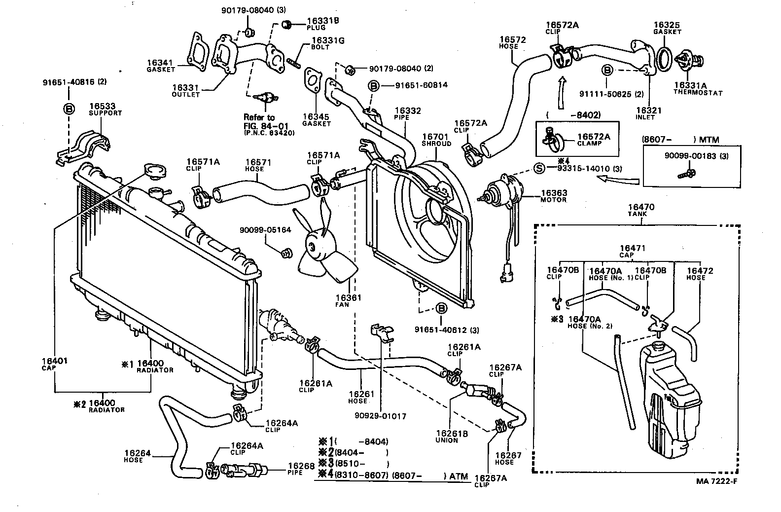 99553-10230 HOSE, WATER BY-PASS, NO.2 product image