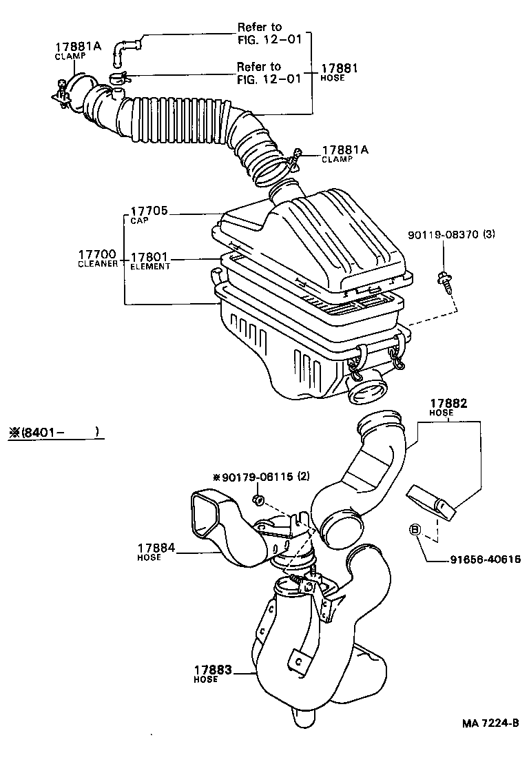 17700-63050 CLEANER ASSY, AIR product image
