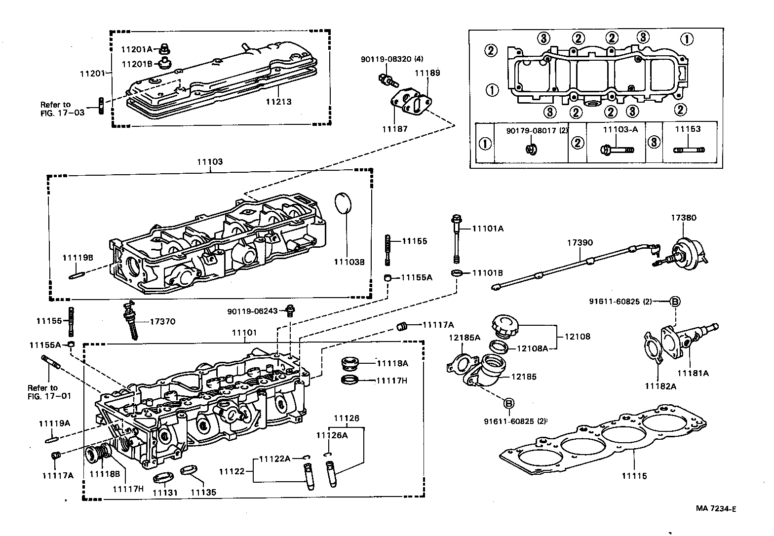 11201-88380 COVER SUB-ASSY, CYLINDER HEAD product image