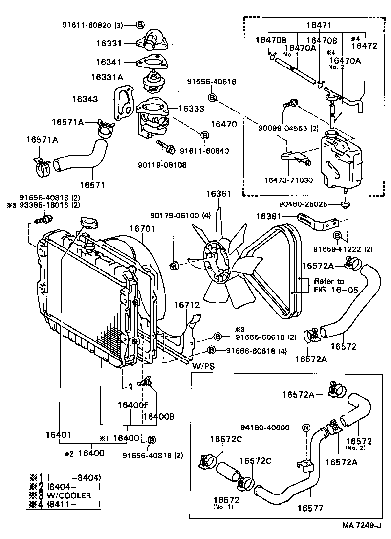 16410-54270 RADIATOR ASSY product image