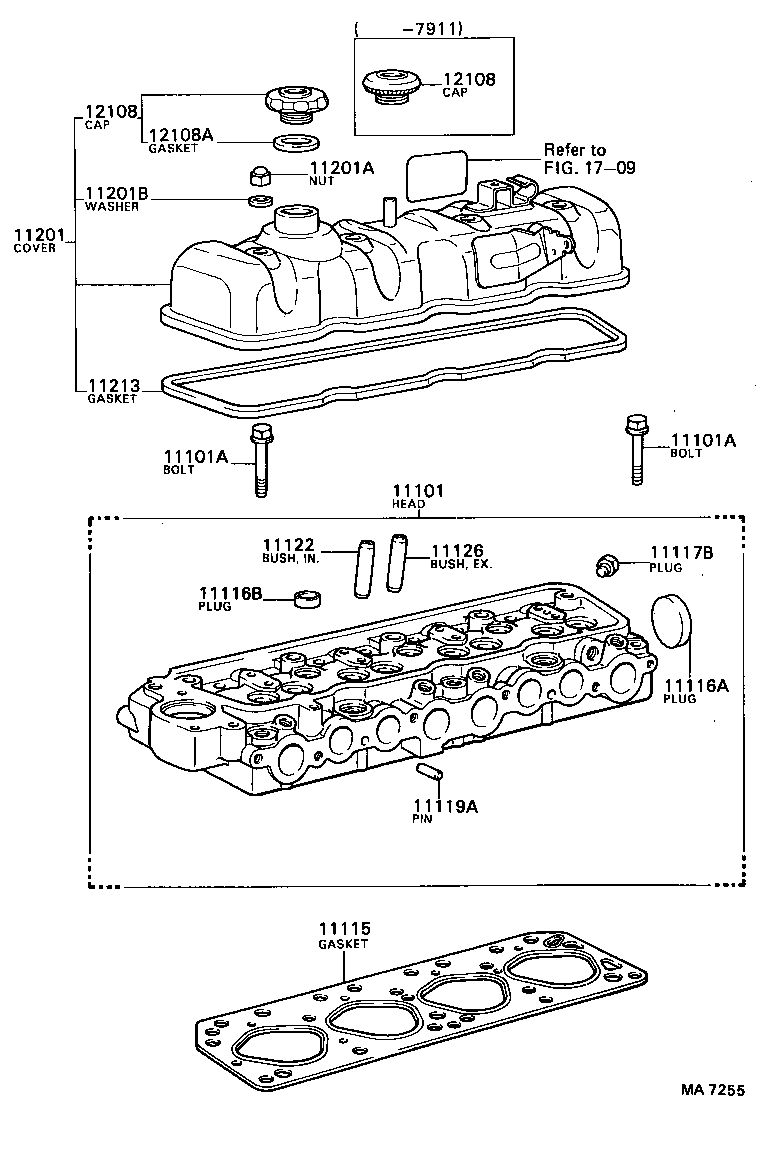 11101-39177 HEAD SUB-ASSY, CYLINDER product image