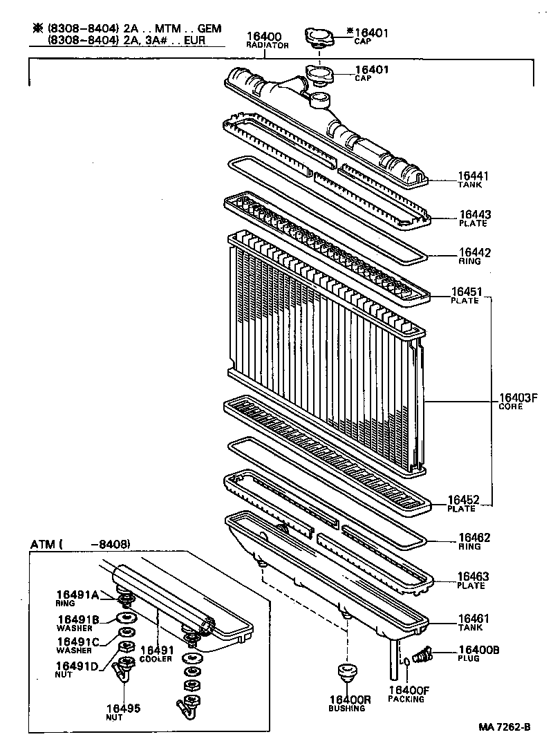88437-16030 BAR, FAN BELT ADJUSTING product image