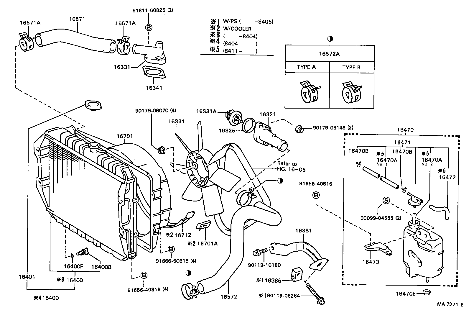 16410-54270 RADIATOR ASSY product image