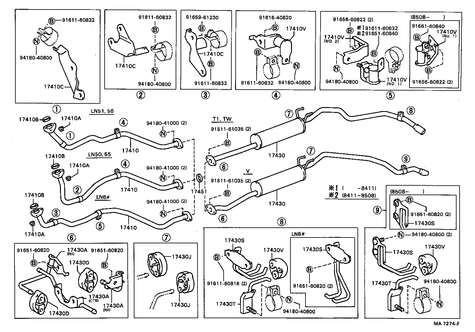 17430-54780 PIPE ASSY, EXHAUST, TAIL product image