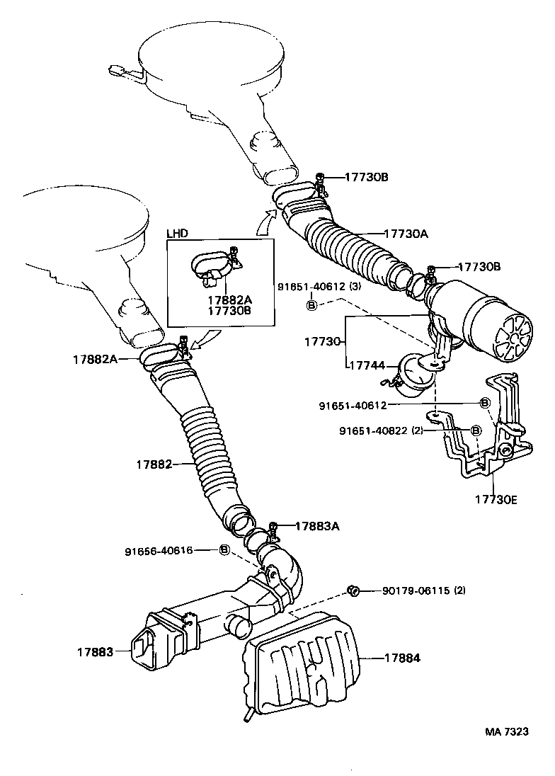17700-63050 CLEANER ASSY, AIR product image
