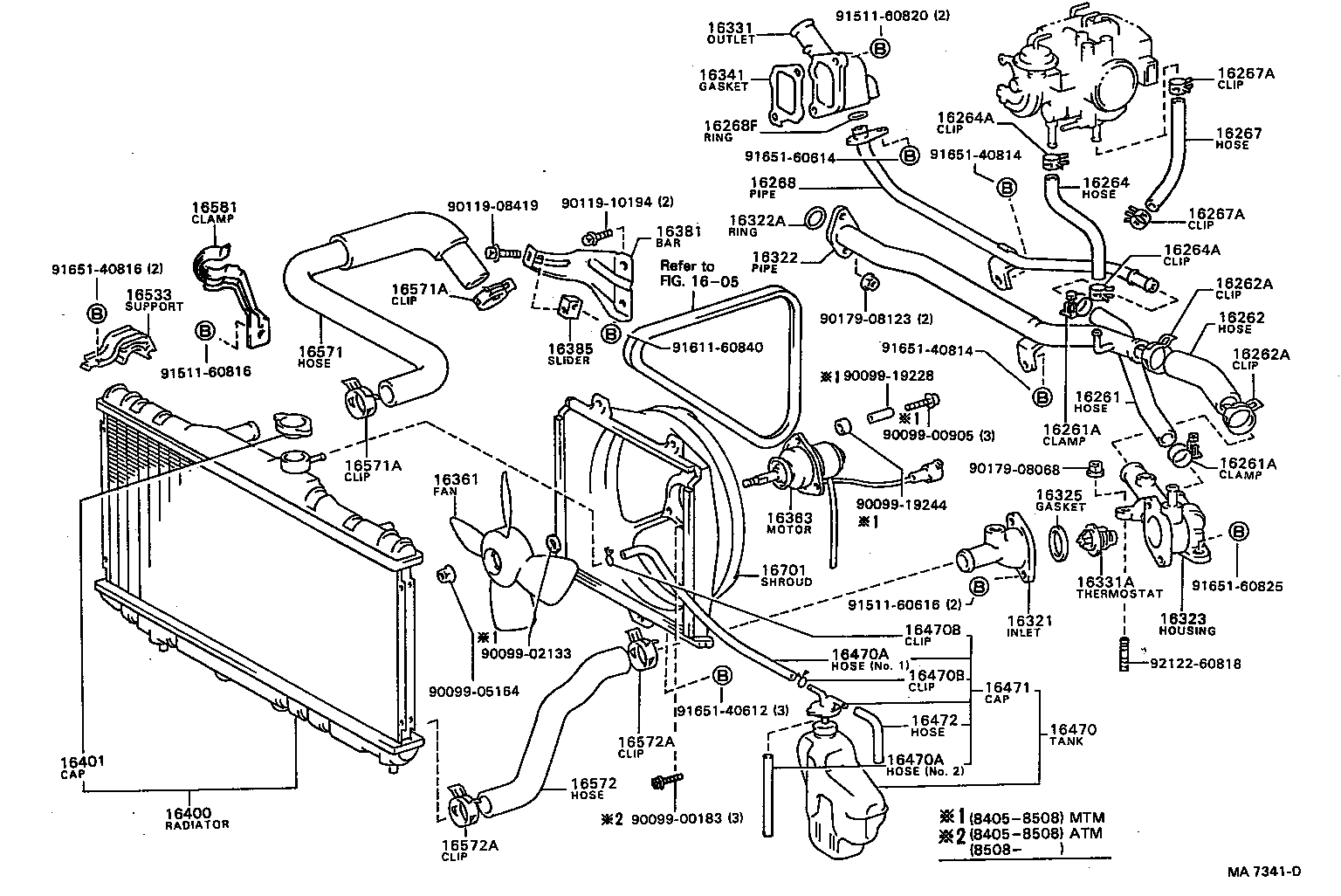 16400-64170 RADIATOR ASSY product image