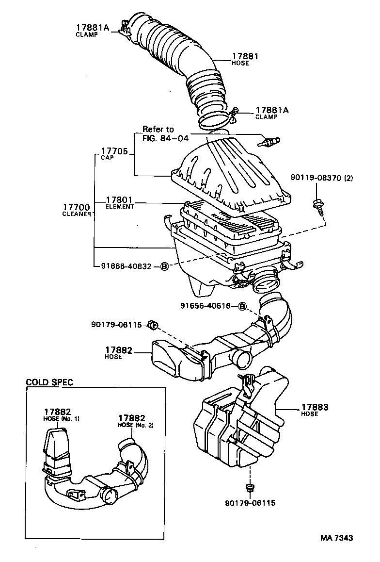 17700-63070 CLEANER ASSY, AIR product image