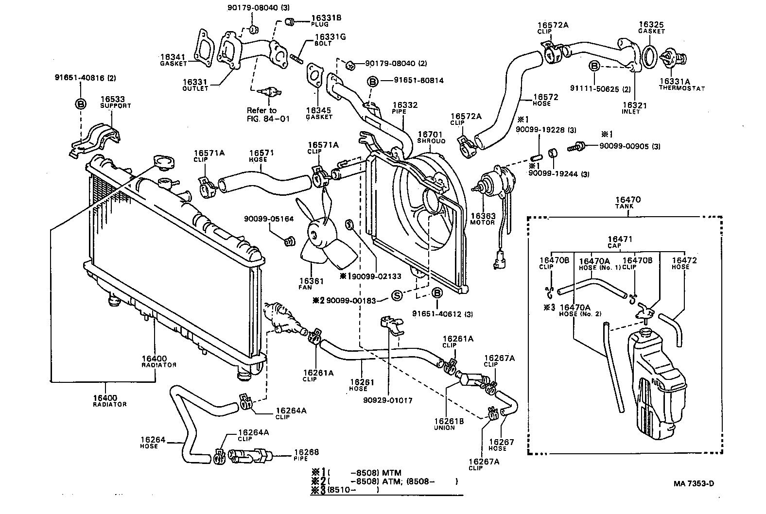 16400-64170 RADIATOR ASSY product image
