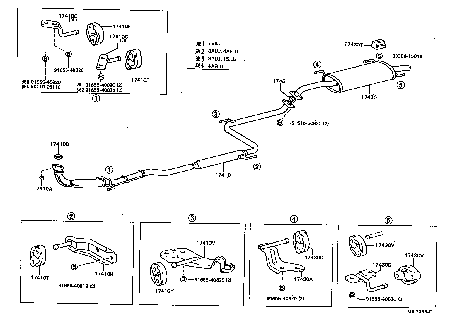 17430-15270 PIPE ASSY, EXHAUST, TAIL product image