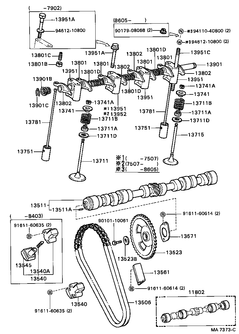 11802-22011 BEARING SET, CAMSHAFT product image