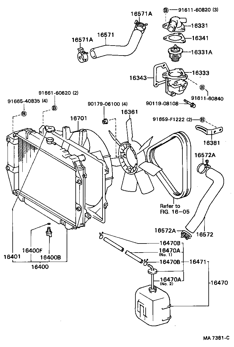16400-87621 RADIATOR ASSY product image