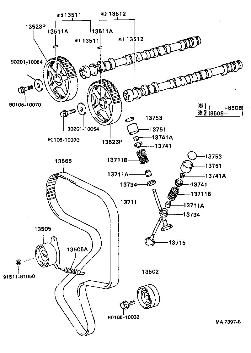 13501-88360 CAMSHAFT product image