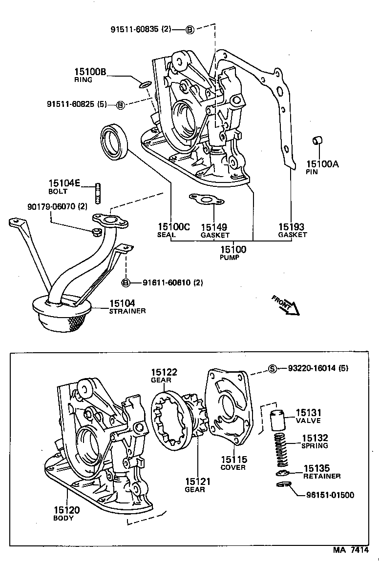 15104-15080 STRAINER SUB-ASSY, OIL product image