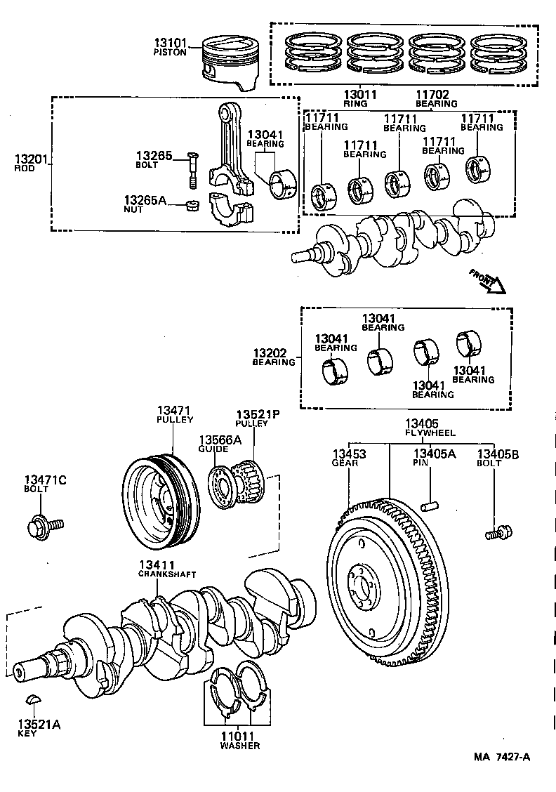 13470-15040 PULLEY, CRANKSHAFT product image