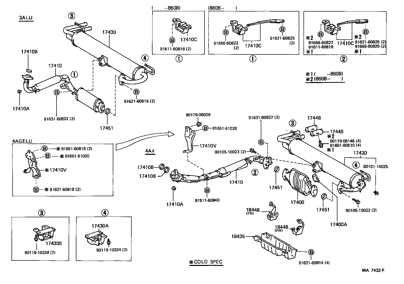 17430-16330 PIPE ASSY, EXHAUST, TAIL product image