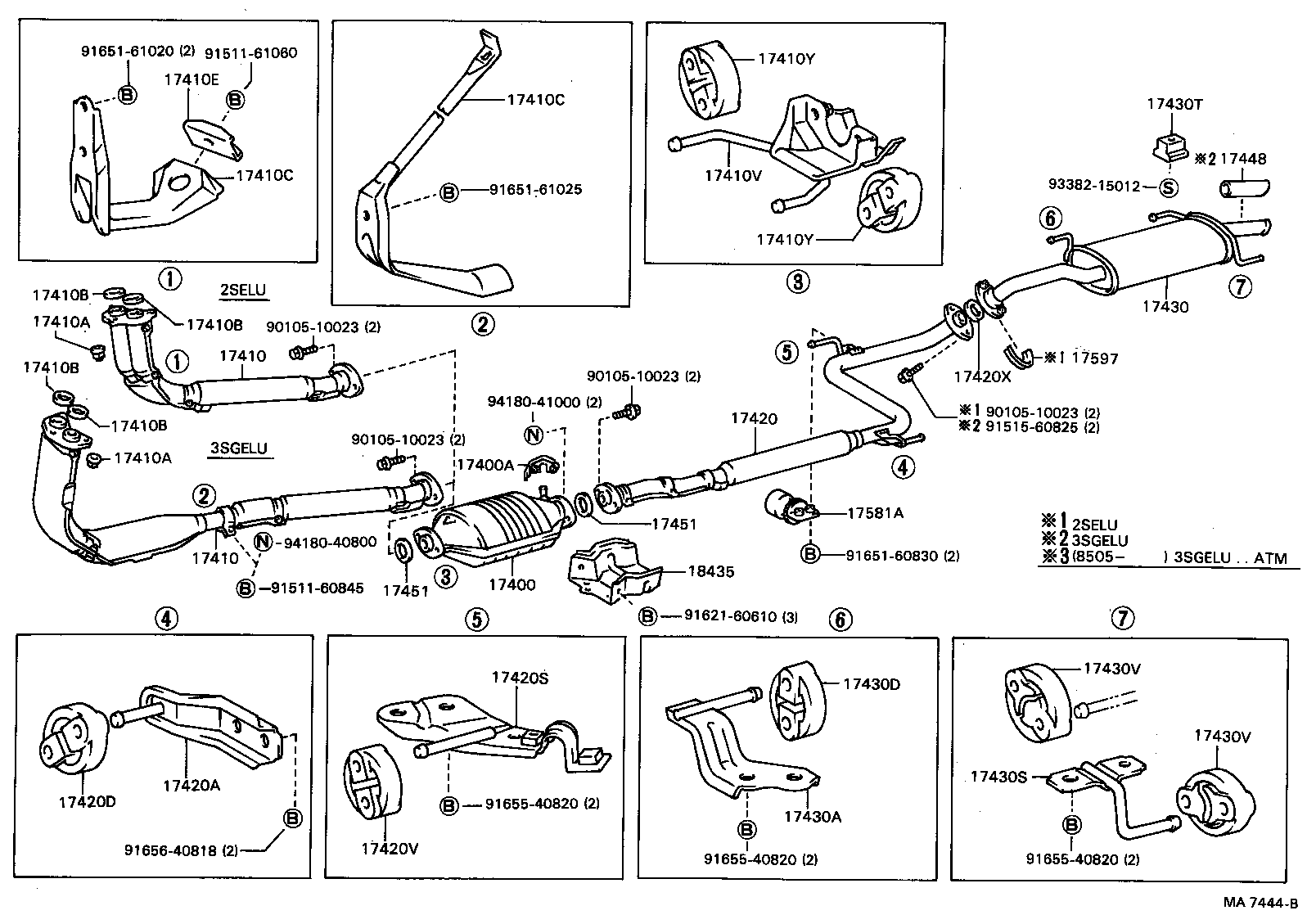 17430-63020 PIPE ASSY, EXHAUST, TAIL product image