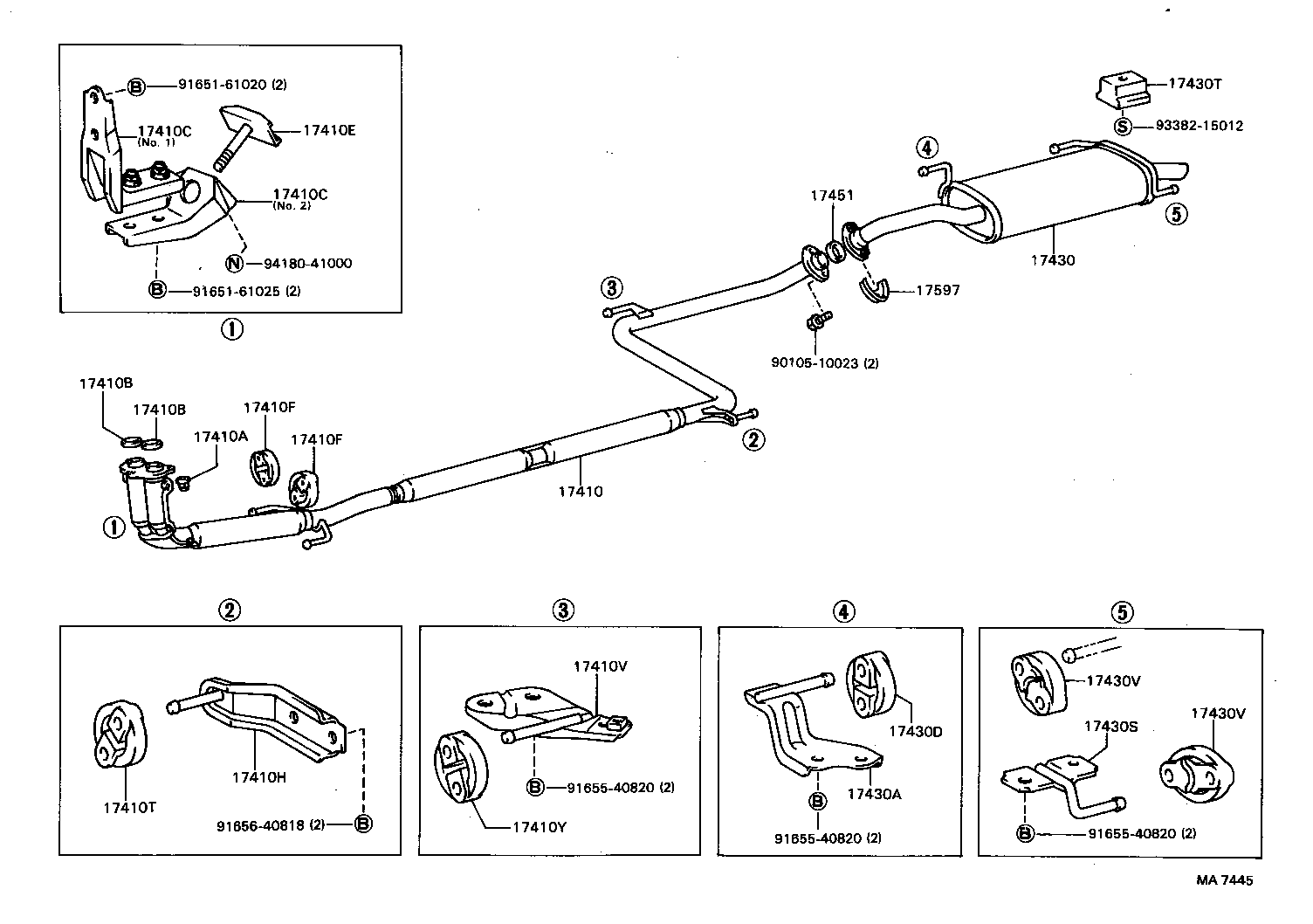 17430-63030 PIPE ASSY, EXHAUST, TAIL product image