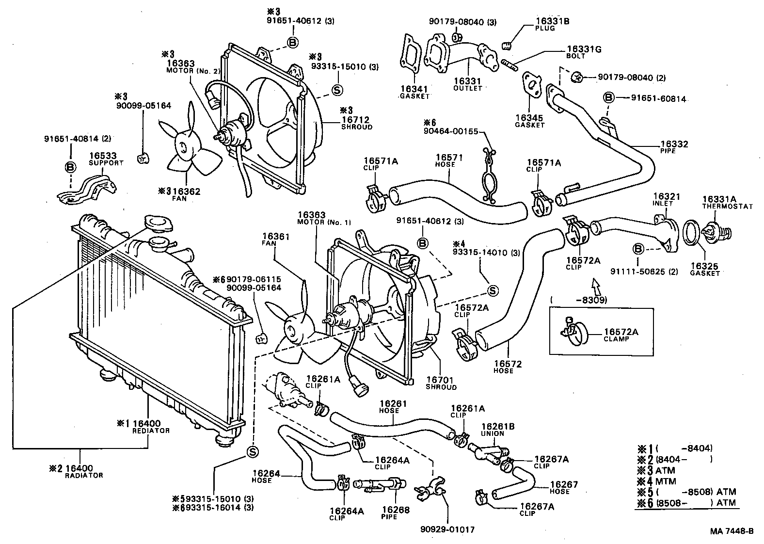 16572-74020 HOSE, RADIATOR, OUTLET product image