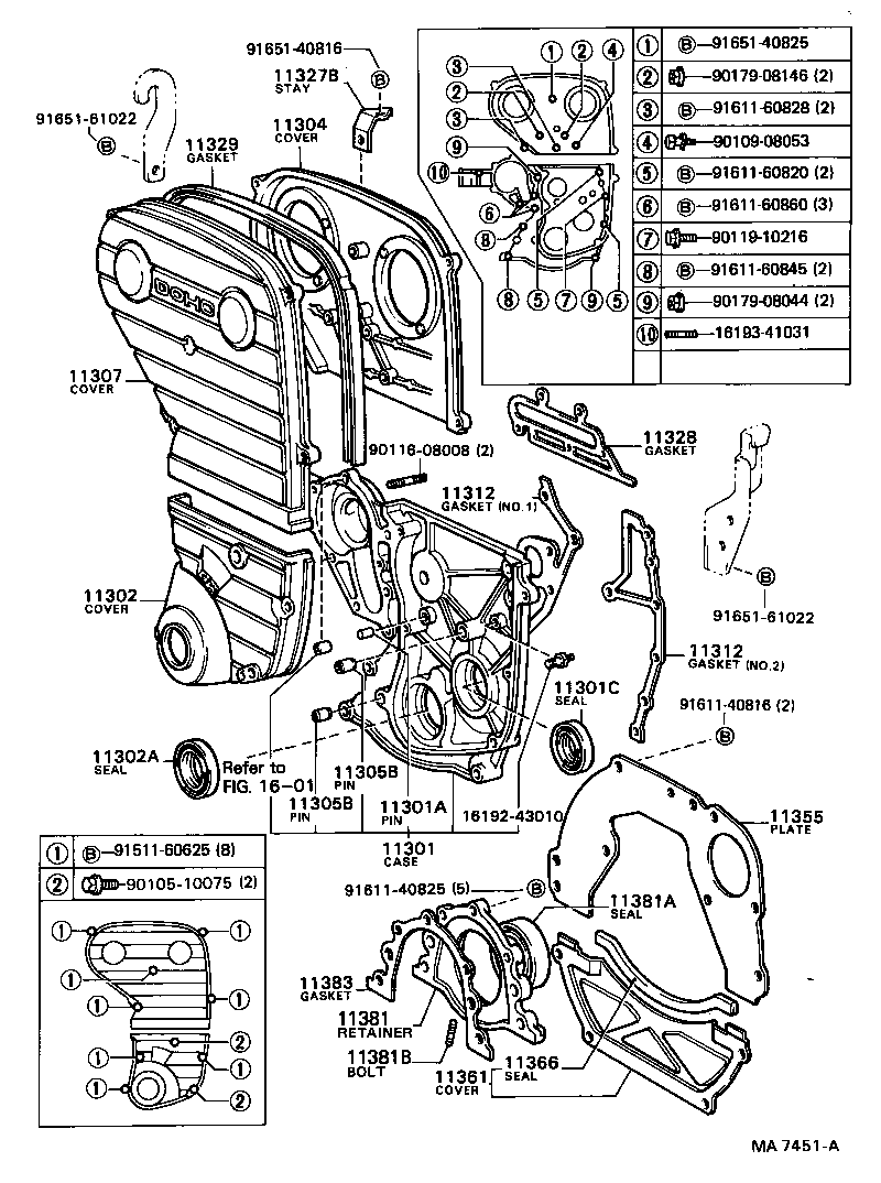 11322-70011 COVER, TIMING CHAIN OR BELT, NO.2 product image