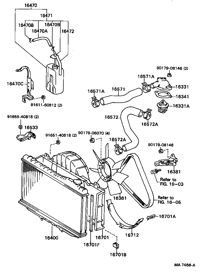 16470-70100 TANK ASSY, RADIATOR RESERVE product image