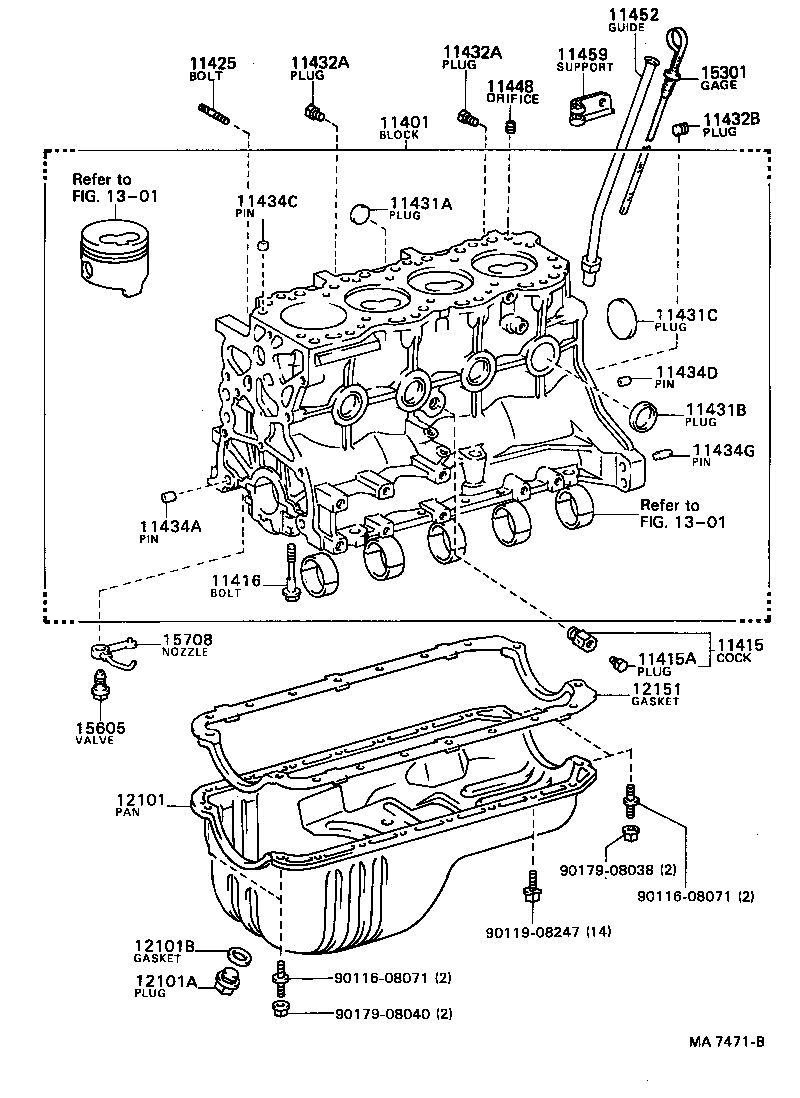 90116-06058 BOLT, STUD(FOR OIL PAN) product image