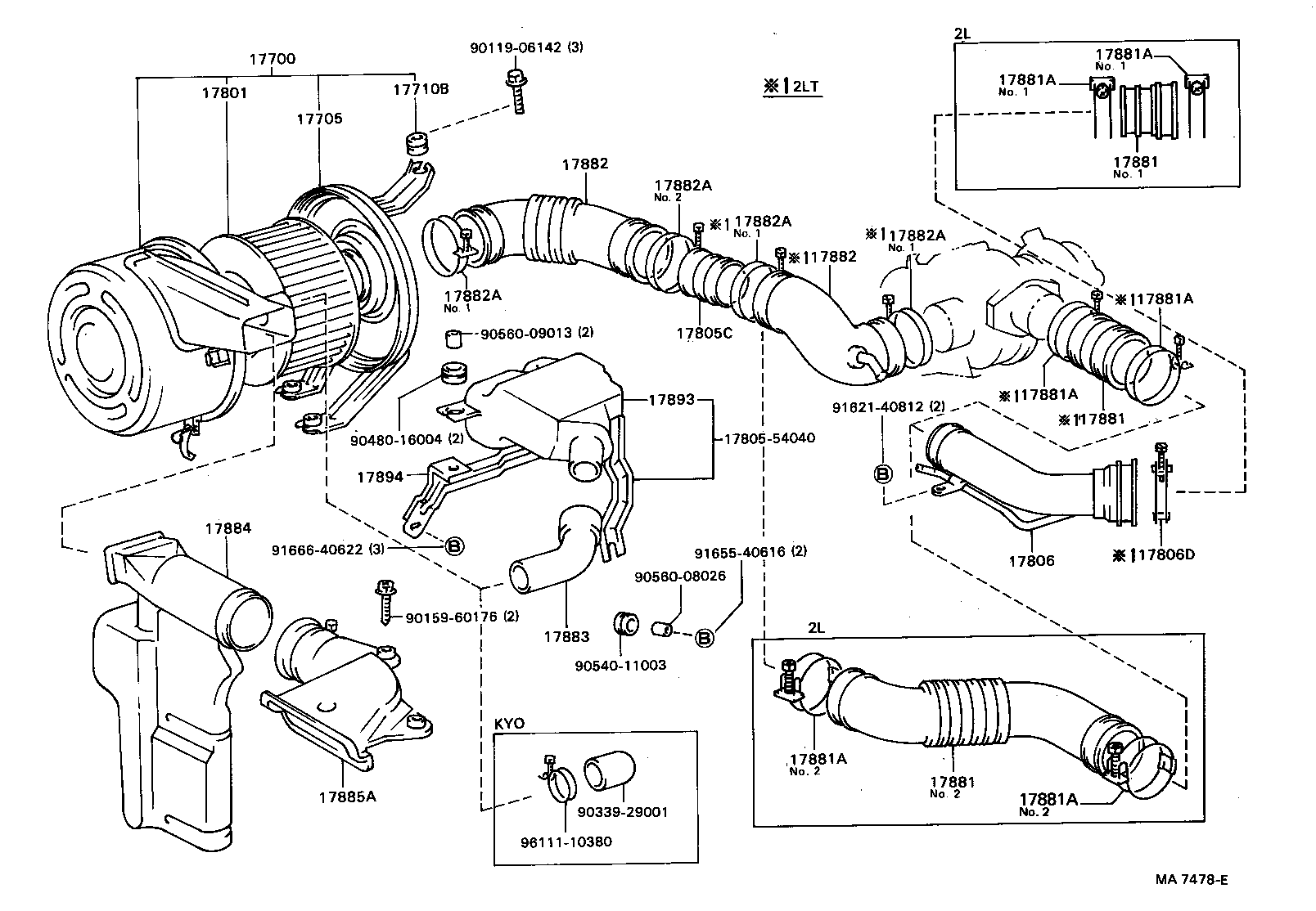 17700-63091 CLEANER ASSY, AIR product image