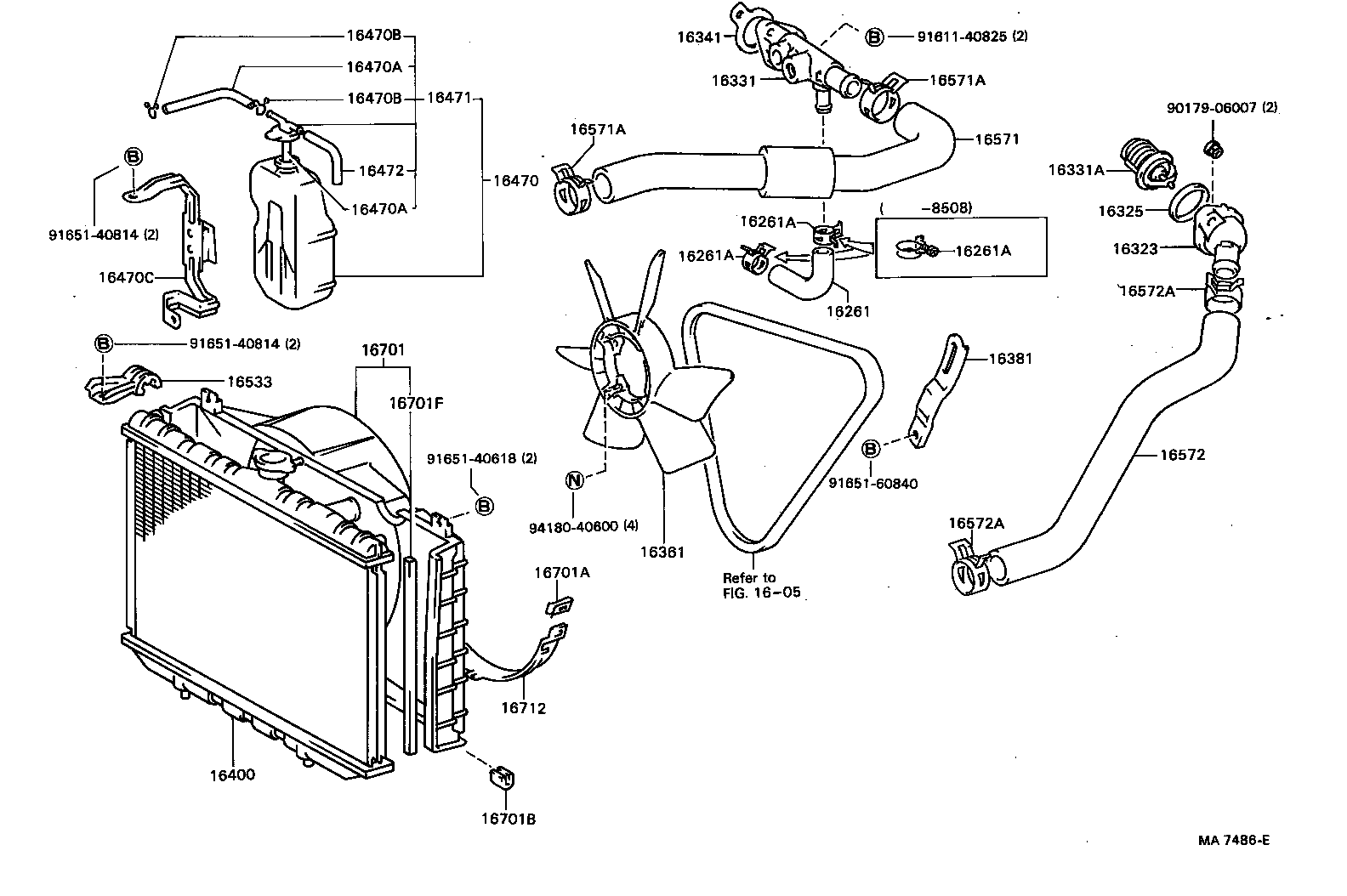 16470-70100 TANK ASSY, RADIATOR RESERVE product image