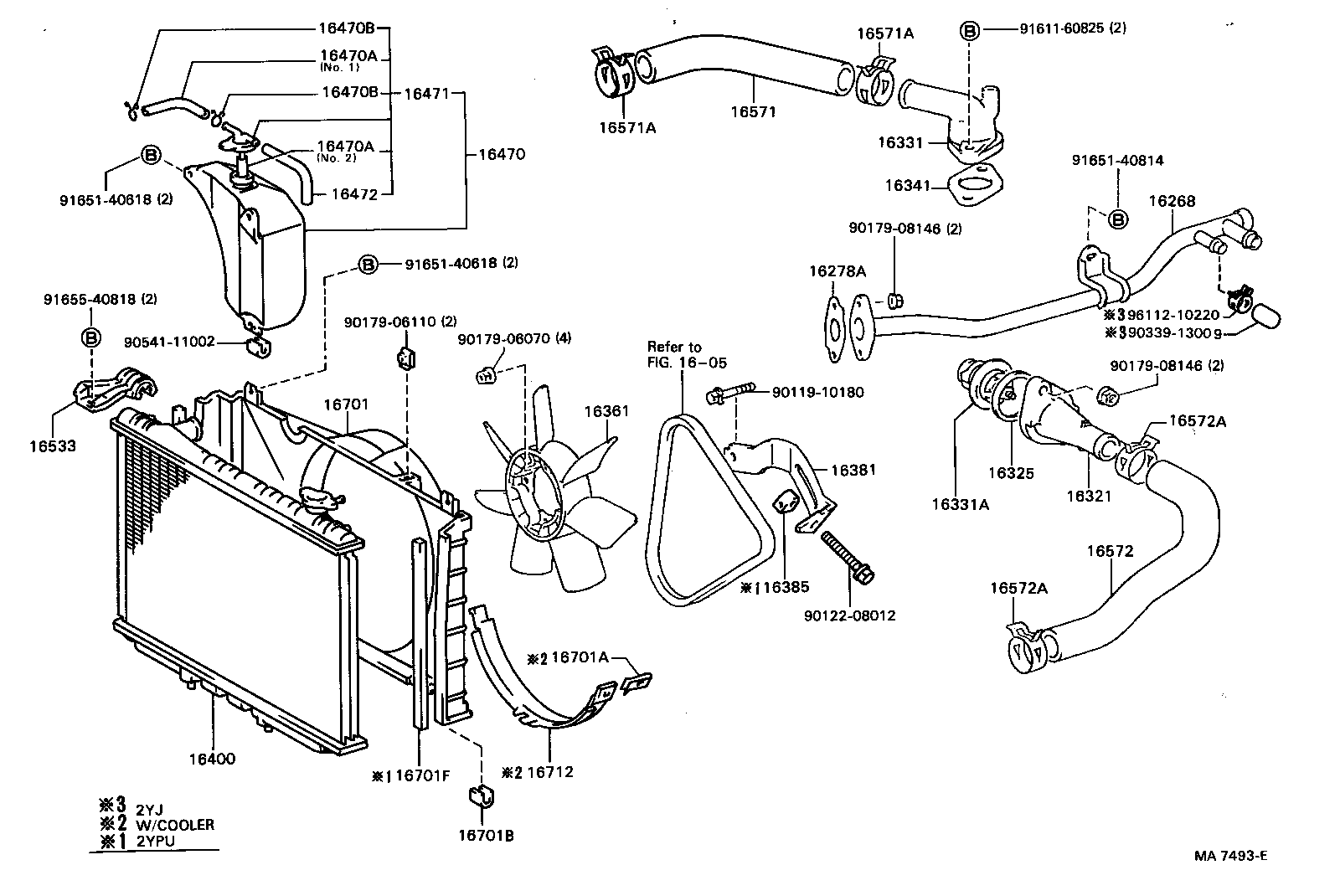 16470-70100 TANK ASSY, RADIATOR RESERVE product image