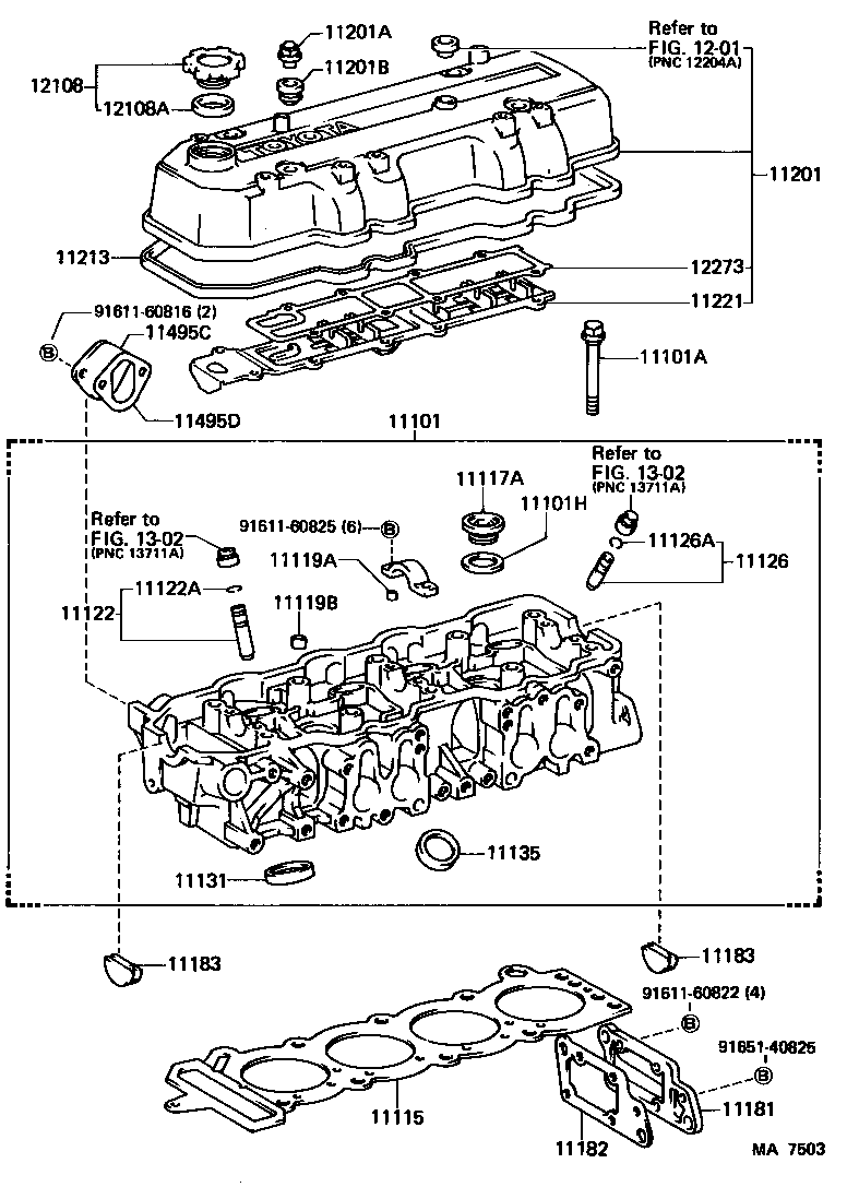 11115-71011 GASKET, CYLINDER HEAD product image