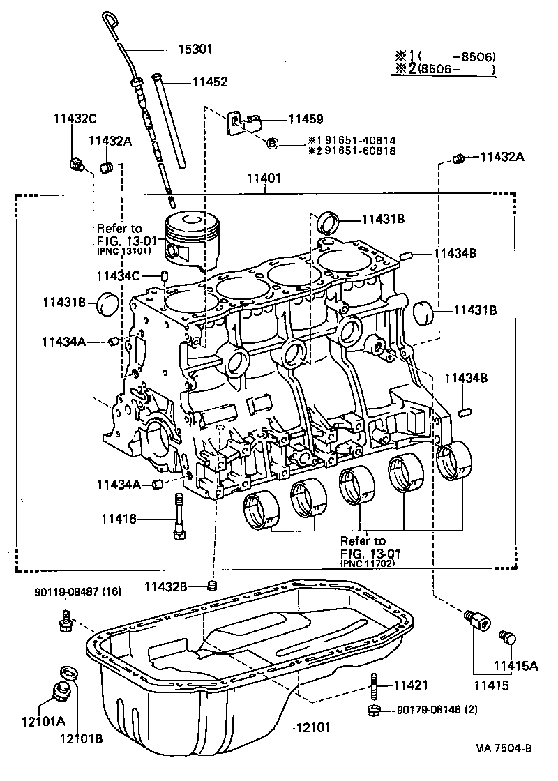 92122-60860 BOLT, STUD(FOR TIMING CHAIN COVER SET) product image