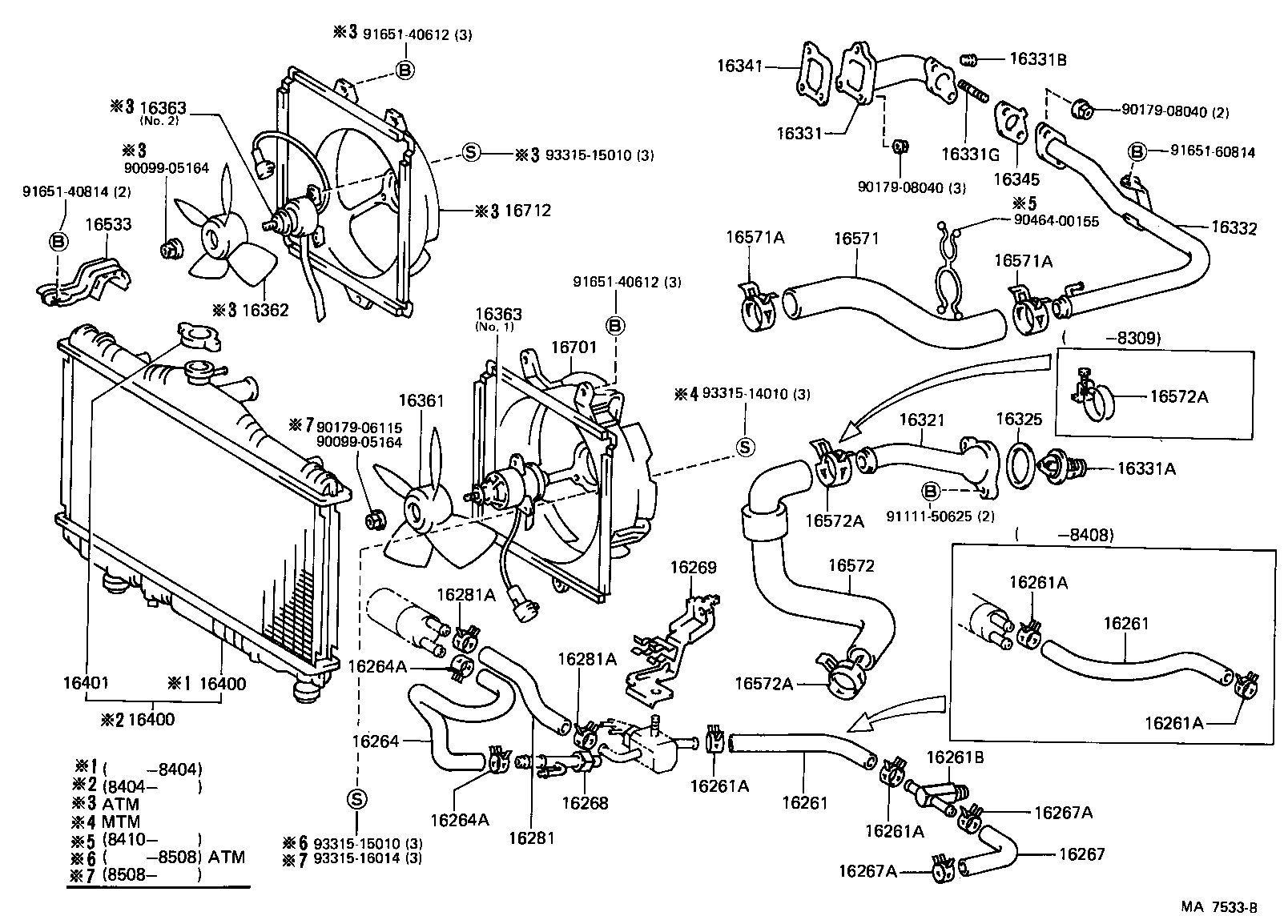 Toyota 16535-64010 SUPPORT, RADIATOR, LOWER