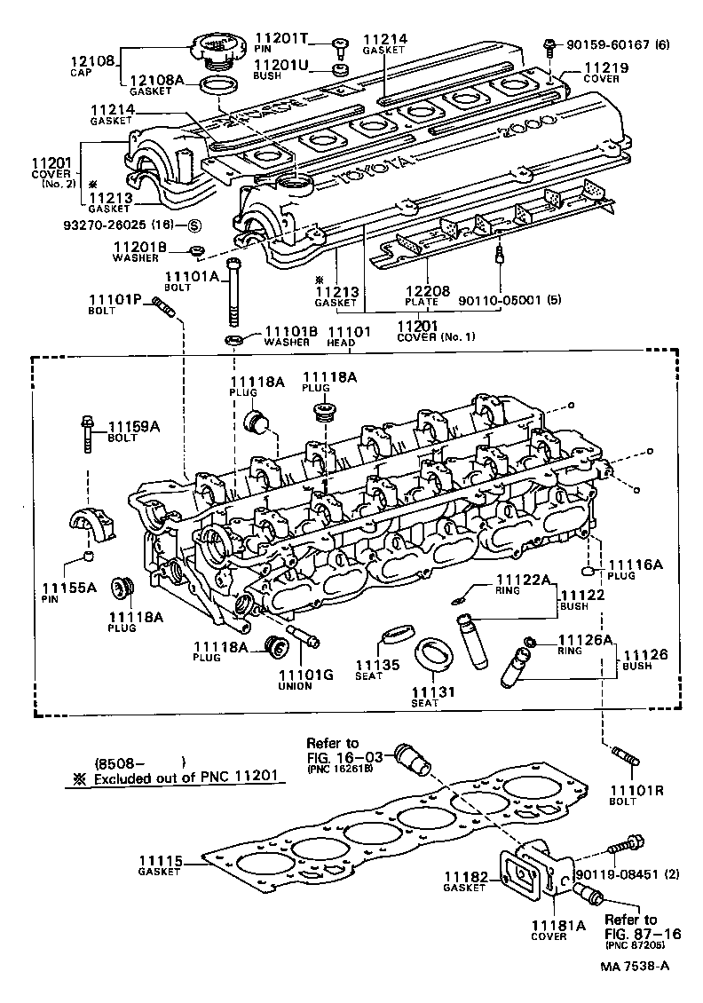 11101-54050 HEAD SUB-ASSY, CYLINDER product image