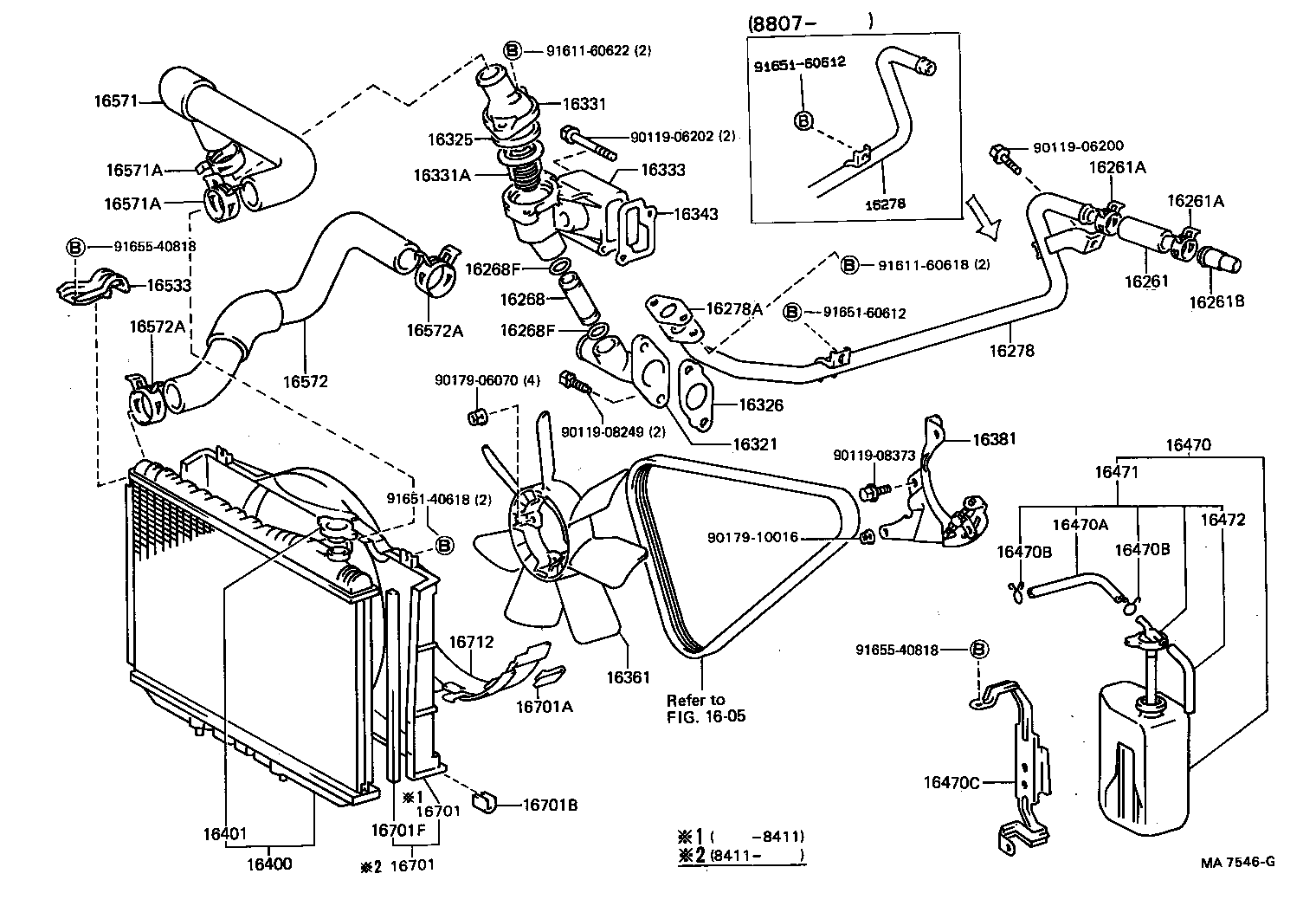 16470-70100 TANK ASSY, RADIATOR RESERVE product image