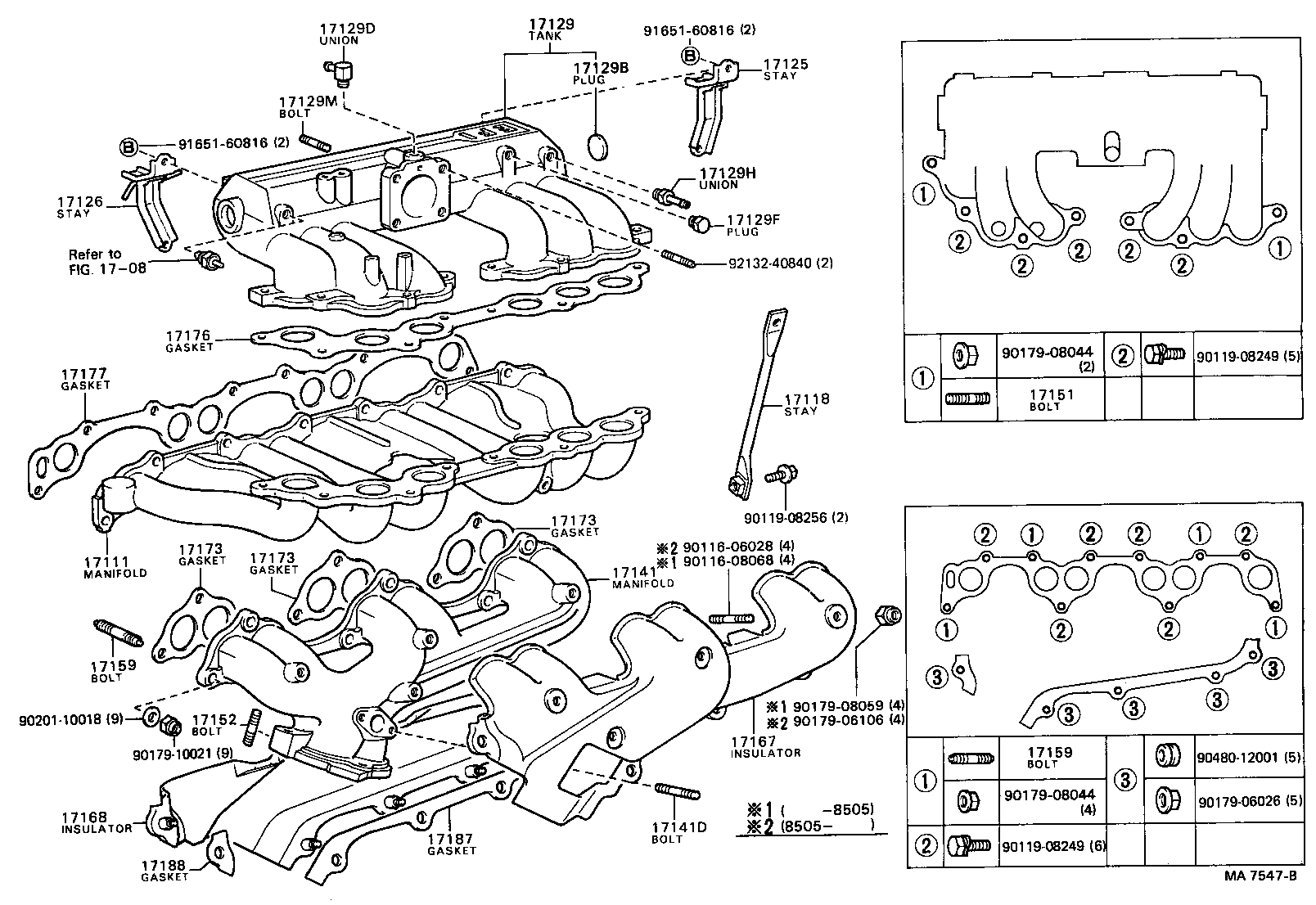 17101-88300 MANIFOLD, INTAKE product image